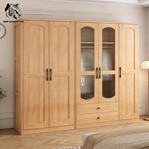 chinese factory cheapest customization in stock ready to ship armoire unique design bedroom furniture wooden <b>clothes</b> wardrobe - Product Image 5