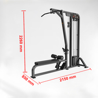 Prix des machines de musculation à charge sélectionnable, machines à traction latérale, machines à rame assis