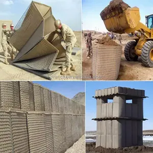 Vendita in fabbrica di alta qualità bunker di emergenza blast wall/bastione barriera per la difesa