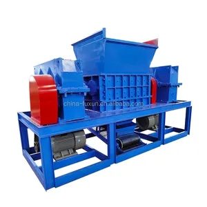 double shaft paper shredding machine shred paper fabric shredder machine crushing machine