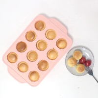 12 cave facile da pulire inodore forno forte tortiera Muffin in Silicone teglia da forno in Silicone
