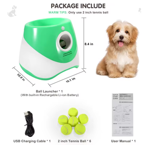 Toptan köpek topu atıcı 6 tenis topları ile köpek otomatik köpek topu başlatıcısı için kapalı ve açık - Product Image 6