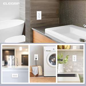 ELEGRP Paquete de 2 Tomas de Corriente GFCI con Certificación UL de 20 Amperios, Receptáculo Dúplex GFI Resistente a Manipulaciones, Tomas de Corriente Americanas de 125V para Empotrar en la Pared - Product Image 5