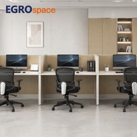 Solution de conception de lieu de travail EGROspace : Système de mobilier pour centre d'appels, cloison de séparation, poste de travail modulaire pour bureau