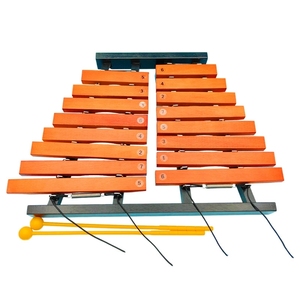 Xilófono de madera de 16 notas y dos filas con marco de barras de madera maciza, instrumento de percusión Orff para banda escolar, venta al por mayor - Product Image 3