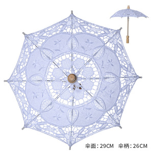 P261-Parasol de décoration pour petits enfants, accessoires de parapluie blanc <span class=keywords><strong>ivoire</strong></span> en <span class=keywords><strong>dentelle</strong></span> pour la mariée, mariage, contrôle manuel pour enfants - Product Image 5