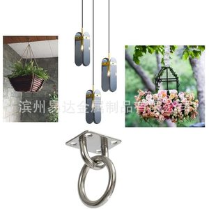 Pestillo Cuadrado de Acero Inoxidable con Anillo Redondo M5 M6 M8, Herrajes Marinos - Product Image 5