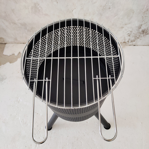 <span class=keywords><strong>Cheminée</strong></span> de camping haut de gamme personnalisée avec gril <span class=keywords><strong>barbecue</strong></span> intégré pour brûler des bûches - Product Image 3