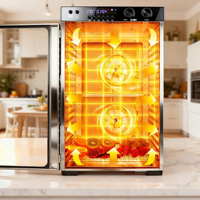 Déshydrateur alimentaire professionnel 1100W à 18 plateaux en acier inoxydable 304, avec minuterie 48H et contrôle numérique, pour viande, fruits et viande séchée