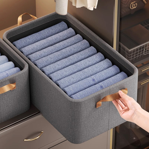 Vente Flash : Armoire Pliable, Organisateur de Vêtements, Boîte de Rangement, Boîtes de Rangement en Tissu Lavables, Bacs de Rangement pour Vêtements - Product Image 6