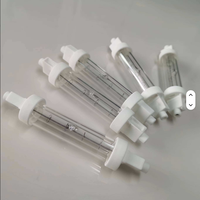 Ampoule chauffante infrarouge à double enveloppe en verre de quartz transparent 300W R7S 240V, lampe infrarouge basse pression dimmable, CRI élevé 100, faisceau 360°
