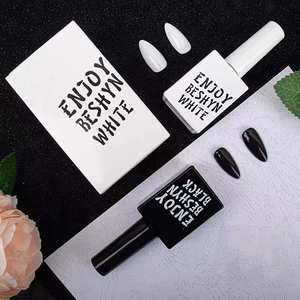 MyBeautyNails Bộ Sản Phẩm Làm Móng Chuyên Nghiệp Bán Sỉ Nhãn Hiệu Riêng OEM Nhãn Hiệu Riêng Bộ Đôi Sơn Gel UV Gel Siêu Đen Và Trắng - Product Image 6