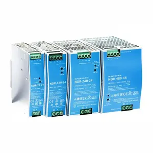 EDR-75 series 75W 12V 24V 48V AC-DC SMPS DIN Rail SMPS low cost MEAN WELL Switching Power Supply