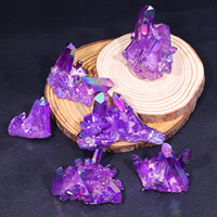 Quartz de guérison arc-en-ciel titane ange aura quartz cristal grappes