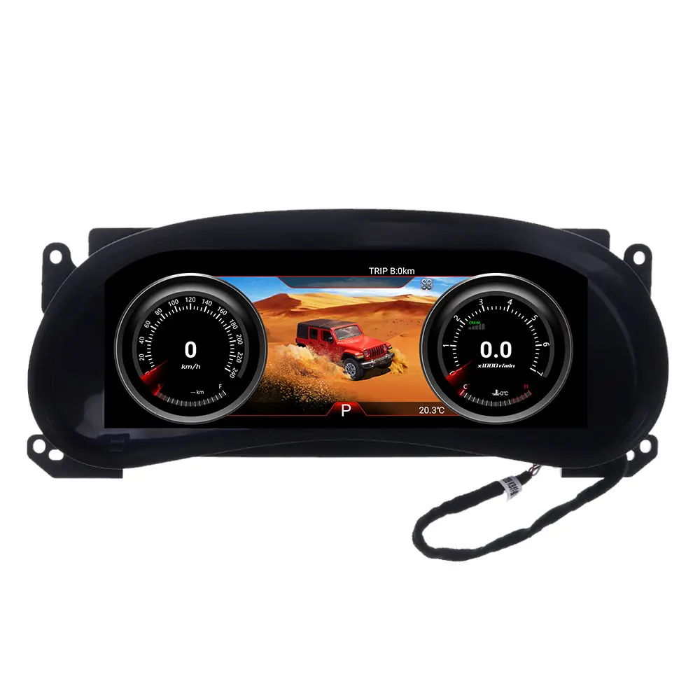 Android for Jeep Wrangler 3 JK 2010 - 2017 Car LCD Dashboard Player Digital Cluster Instrument Panel Multi-function Speed meter