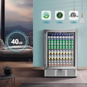 Réfrigérateur commercial intelligent d'extérieur en acier inoxydable avec porte vitrée pour boissons et vins, doté d'un écran - Product Image 5