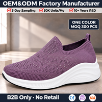 2026 Baskets Chaussette Femme Personnalisées Strass Flyknit Compensé Slip On Semelle PVC Légère Marche Décontractée