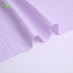Breathable Dyed 100% Cotton Double Gauze Crinkle Cotton Fabric for Pajamas - Product Image 4