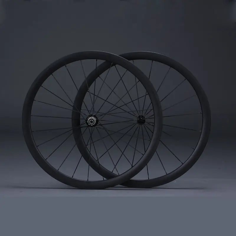 ล้อคาร์บอน700C Wheelset ถนนจักรยานล้อดิสก์เบรกจักรยานขอบ38 Clincher