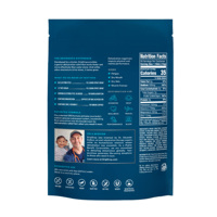 Pochette refermable personnalisée zip-lock debout pochette de stockage Doypack en papier d'aluminium en plastique de qualité alimentaire paquet vitamine sac de capsule