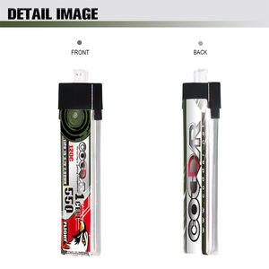 CODDAR RC batteria LiPo 1S 550MAH 3.7V 120C custodia rigida PH2.0 FPV Mini DroneHappy modello Mobula6 Mobula7 Snapper GEPRC Cinewhoop - Product Image 6