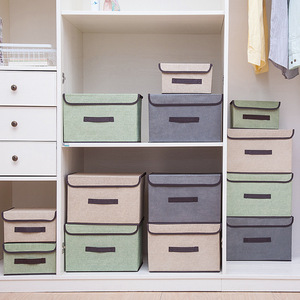 Caja de almacenamiento de <span class=keywords><strong>ropa</strong></span> portátil, organizador de juguetes a prueba de polvo para el hogar, caja de almacenamiento Organizadora no tejida - Product Image 2