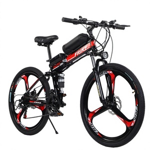 Bicicleta eléctrica plegable, bicicletas eléctricas para jóvenes y adultos, ciclismo urbano, batería de litio, aleación de aluminio, rueda integrada, bicicleta eléctrica todoterreno. - Product Image 6