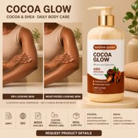 Élixir Hydratant Haute Performance au Beurre de Cacao et de Karité, Marque Blanche, Thérapie Hydratante Intense 48H pour Climat Aride Africain