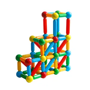 3D bunte magnetische Baustein Stick Set Magnets ticks und Bälle Spielzeug