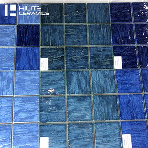 Azulejos de mosaico <span class=keywords><strong>azul</strong></span> para <span class=keywords><strong>piscina</strong></span>, espejo cuadrado de tamaño pequeño, diseño de moda, 295,5x295,5mm - Product Image 6