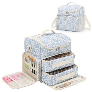 Relavel กระเป๋าใส่ยาทาเล็บขนาดใหญ่พิเศษ86-100 + ขวดโคมไฟเล็บกระเป๋าถือพร้อมกระเป๋าถอดออกได้2ถุง - Product Image 1