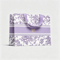 Sac cadeau en carton blanc de luxe 190-230 g/m², avec poignée en ruban intégrée, emballage boutique personnalisé avec logo