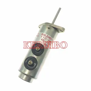 Ekskavatör parçaları dizel kapatma motor yakıt kapatma durdurma solenoidi valfi 110-6466 12V 110-6465 24V kedi