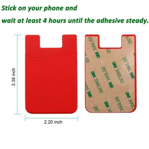 Precio al por mayor: Tarjetero de moda con adhesivo, accesorios para celular, billetera de bolsillo para tarjetas de crédito, estuche impreso con láser. - Product Image 5