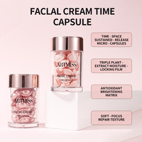 Crème pour le visage Time Capsule OEM personnalisable, plusieurs couleurs, atténue les rides, améliore l'éclat, végétalien, sans cruauté, capsule pour le visage