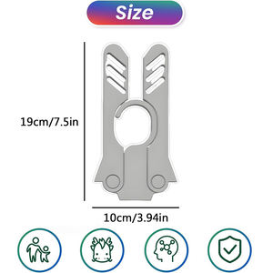 Cintres de voyage portables pour les essentiels de la croisière 2026 Cintres pliables en plastique pliables Étendoir à linge Accessoires de voyage - Product Image 3