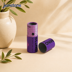 Factory Directly Made Sustainable Child Resistant Cylinder Rigid Round Cardboard Paper Tube <b>Box</b> Packaging With Child Proof <b>Lock</b> - Product Image 2