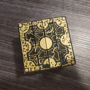 Hot Selling Education <strong>Toys</strong> Solid Lament Cube 7*7*7cm Cryptex Puzzles 3d Keepsake Box Magnetic Hellraiser Puzzle Box for Kids - Product Image 3