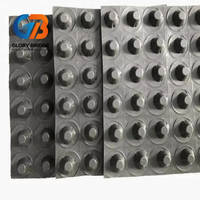 Planche de drainage moderne en HDPE à surface alvéolée pour toitures, sous-sols, jardins, barrages, pentes, écoles - Épaisseur personnalisable