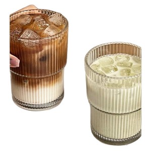 Glass Drink Cup With Lid And Straw For Coffee Office Use Solid Color Single Cup - Product Image 5