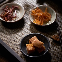 Onderglazuurkleur Terracotta Keramiek Japanse kruidenschotel Keuken Snacks Gedroogd fruit Sojasaus Chinees huishouden Met de hand beschilderd