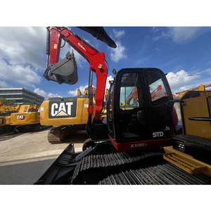 Excavadora pequeña sobre orugas Kubota KX080-4 usada de origen japonés para proyecto de construcción - Product Image 3