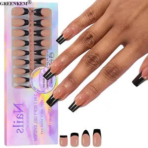 New 3 IN 1X-Coat Tips 150pcs Soft Gel Nail Tips Gel False Nails Traceless Press On Handmade French Nail Tips