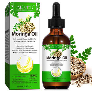 Olio di <span class=keywords><strong>Moringa</strong></span> Biologico Pressato a Freddo ALIVER 60ml, Riduce le Rughe e le Linee Sottili della Pelle, Stimola la Crescita dei Capelli - Product Image 6