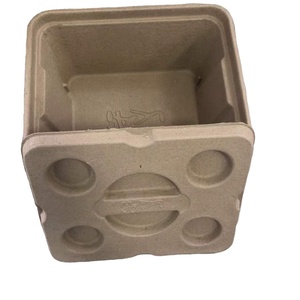 Boîte isotherme en pulpe moulée personnalisée, conteneur résistant à l'eau, boîte en papier - Product Image 1