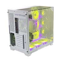 Boîtier PC de jeu RGB pour gamer, nouvelle conception Pcooling Micro ATX, panneau en verre personnalisé, fabrication OEM.