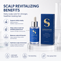 Minyak Rambut Tembaga Tripeptida Potensi Tinggi untuk Rambut Rontok Anti-Ketombe Formula Mengembang Tanpa Bilas 1% GHK-Cu Ginseng Kafein 9