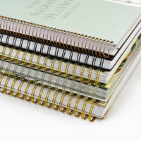 Agenda Diaria Personalizable con Encuadernación en Espiral, Papel Ecológico con Certificación FSC, Papel Artístico y Offset, con Relieve, para Bodas