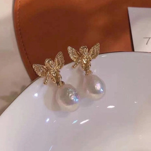 เครื่องประดับเงินแท้ S925 สไตล์นางฟ้า สำหรับงาน DIY ประดับมุก ขนาด 8-10 มม. ทรงกลม และต่างหูแบบห้อย รุ่น 20706 - Product Image 4