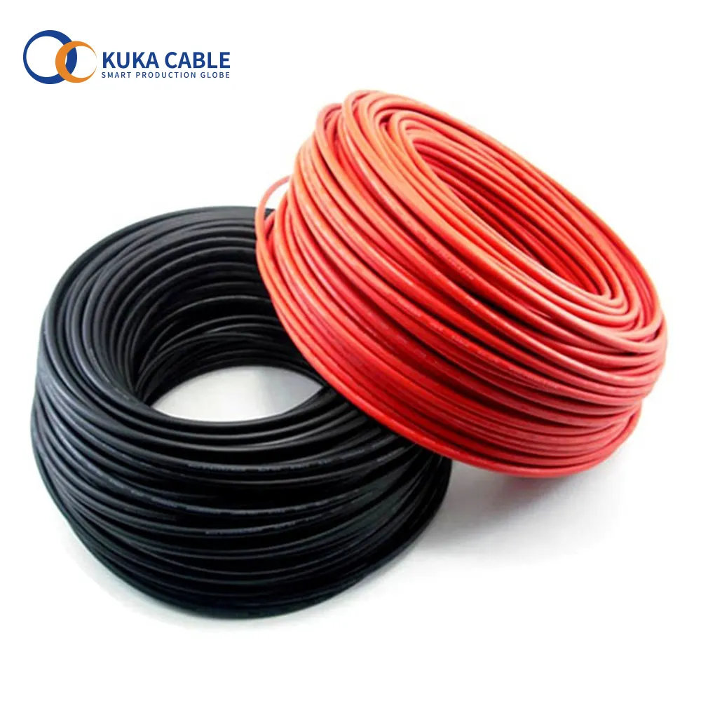 1000V UV Radiation cable double core 6mm solar pv wire